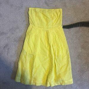 J. Crew Strapless Sunburst Dress